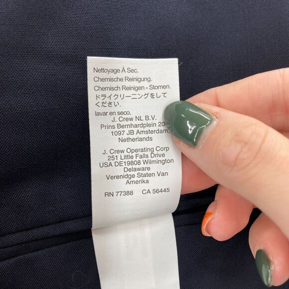 J.Crew Kenmare Suit Jacket Blazer Mens 34S Blue Wool Loro Piana 2 Button Formal - Picture 10 of 16